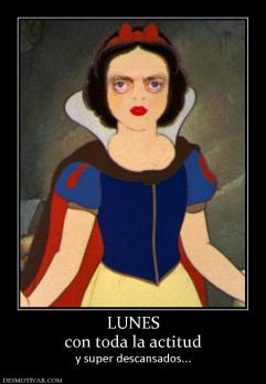 LUNES con toda la actitud y super descansados...