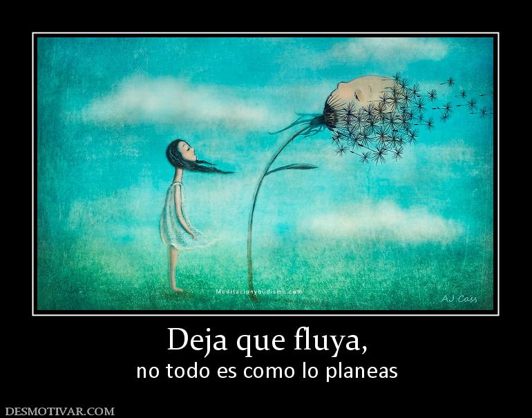Deja que fluya, no todo es como lo planeas