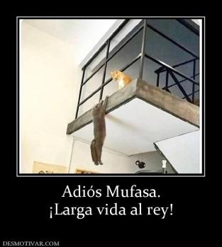 Adiós Mufasa. ¡Larga vida al rey!