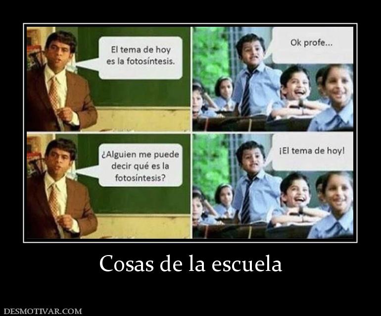 Cosas de la escuela