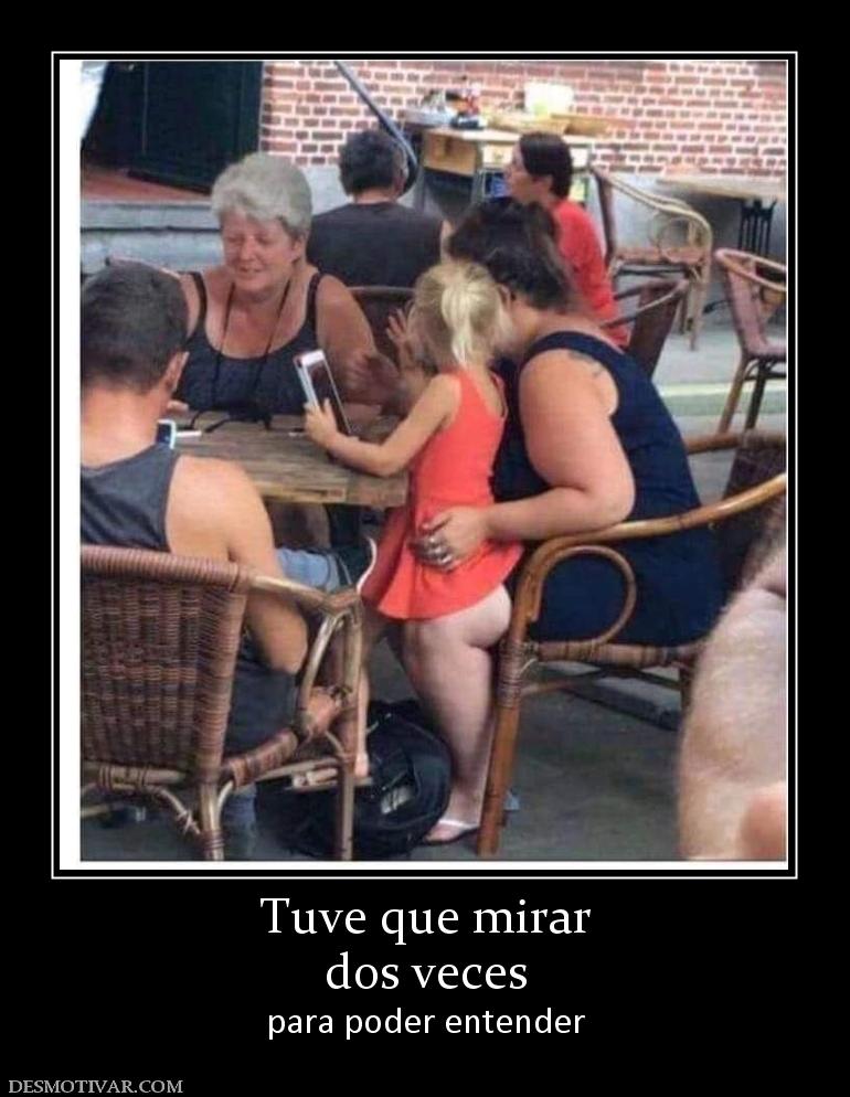 Tuve que mirar dos veces para poder entender