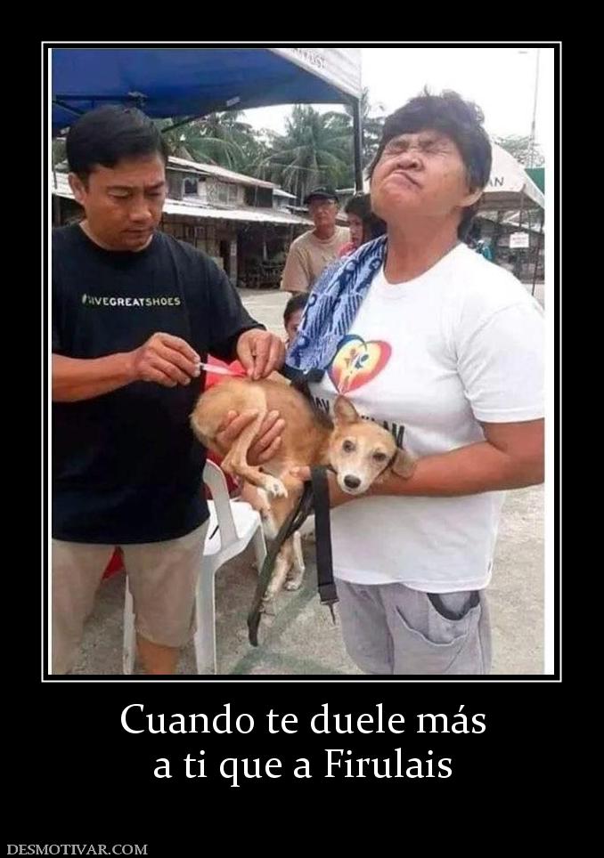 Cuando te duele más a ti que a Firulais