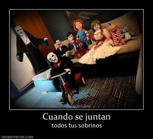 Cuando se juntan todos tus sobrinos