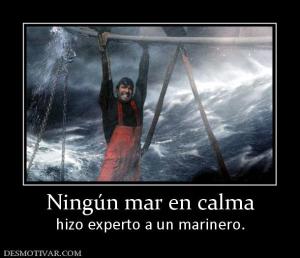 Ningún mar en calma hizo experto a un marinero.