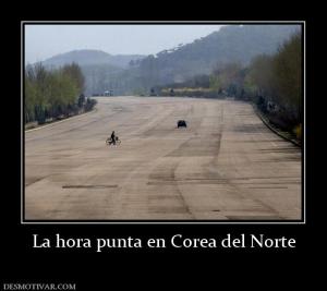 La hora punta en Corea del Norte