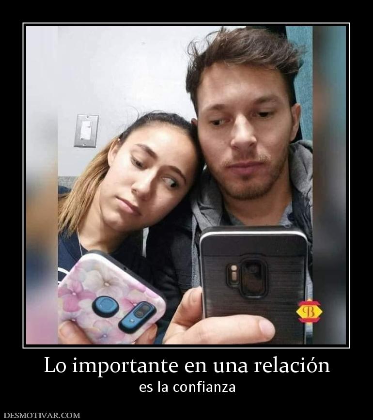 Lo importante en una relación es la confianza