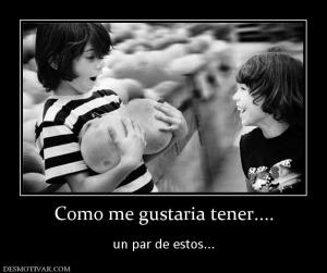 Como me gustaria tener....  un par de estos...