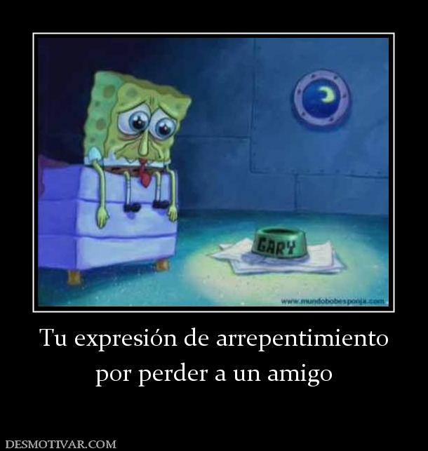 Tu expresión de arrepentimiento por perder a un amigo