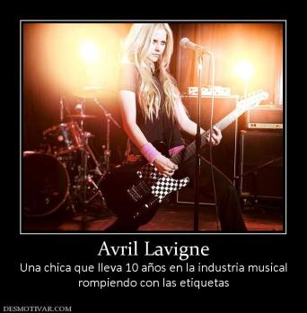 Avril Lavigne Una chica que lleva 10 años en la industria musical rompiendo con las etiquetas