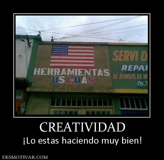 CREATIVIDAD ¡Lo estas haciendo muy bien!
