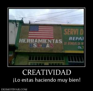 CREATIVIDAD ¡Lo estas haciendo muy bien!