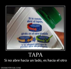 TAPA Si no abre hacia un lado, es hacia el otro