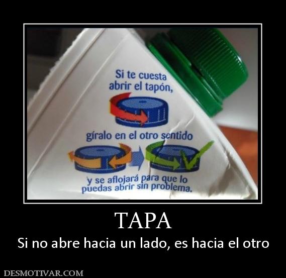 TAPA Si no abre hacia un lado, es hacia el otro