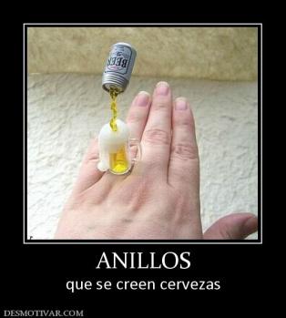 ANILLOS que se creen cervezas