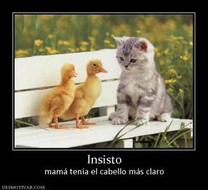 Insisto mamá tenía el cabello más claro