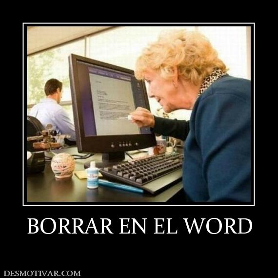 BORRAR EN EL WORD
