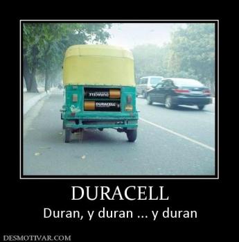 DURACELL Duran, y duran ... y duran