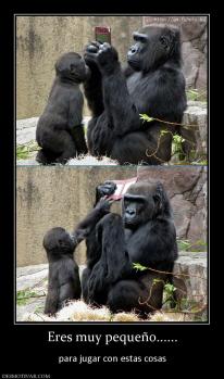 Eres muy pequeño......  para jugar con estas cosas