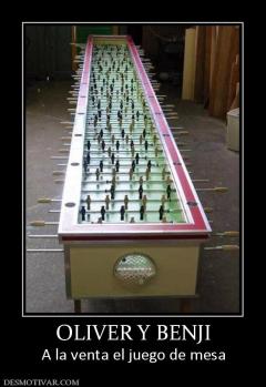 OLIVER Y BENJI A la venta el juego de mesa