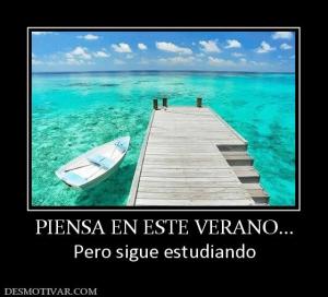 PIENSA EN ESTE VERANO... Pero sigue estudiando