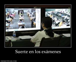 Suerte en los exámenes