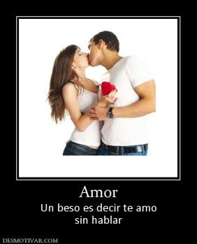 Amor Un beso es decir te amo sin hablar