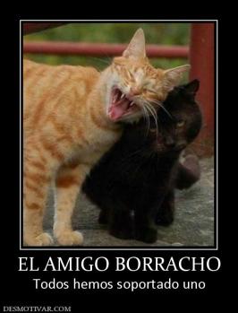 EL AMIGO BORRACHO Todos hemos soportado uno