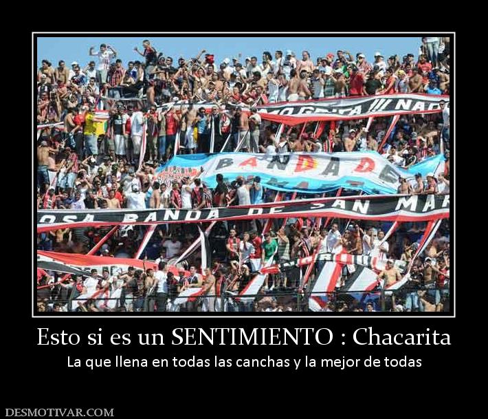 Esto si es un SENTIMIENTO : Chacarita La que llena en todas las canchas y la mejor de todas
