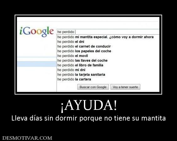 ¡AYUDA! Lleva días sin dormir porque no tiene su mantita