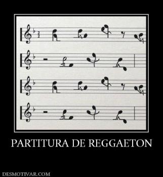PARTITURA DE REGGAETON