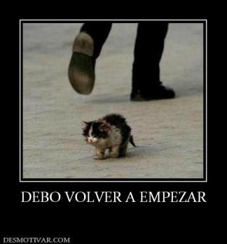 DEBO VOLVER A EMPEZAR