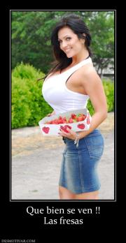 Que bien se ven !! Las fresas
