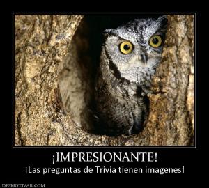 ¡IMPRESIONANTE! ¡Las preguntas de Trivia tienen imagenes!
