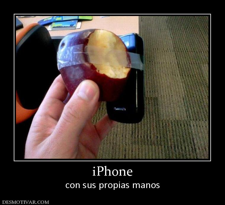 iPhone con sus propias manos