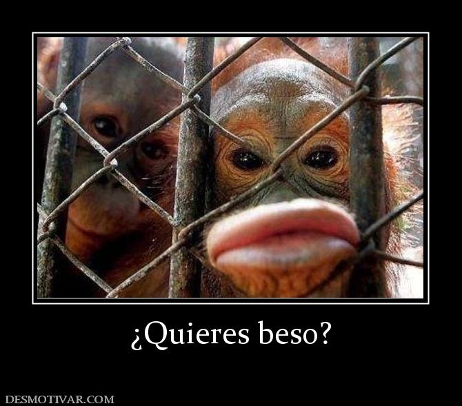 ¿Quieres beso?