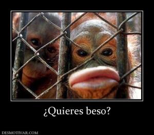 ¿Quieres beso?