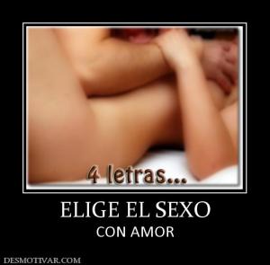 ELIGE EL SEXO CON AMOR