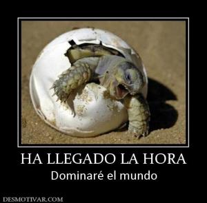 HA LLEGADO LA HORA Dominaré el mundo