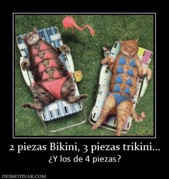 2 piezas Bikini, 3 piezas trikini... ¿Y los de 4 piezas?