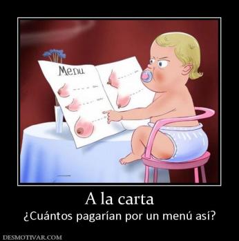 A la carta ¿Cuántos pagarían por un menú así?