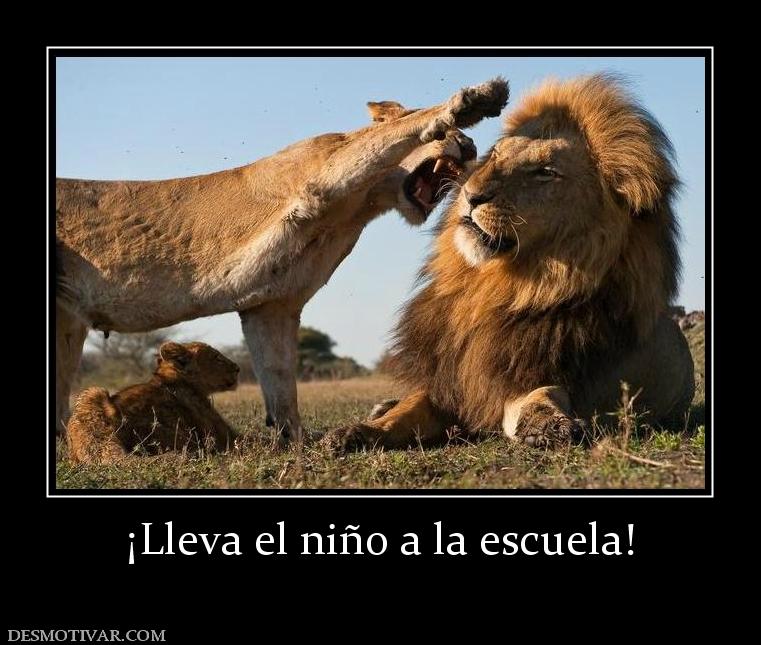 ¡Lleva el niño a la escuela!