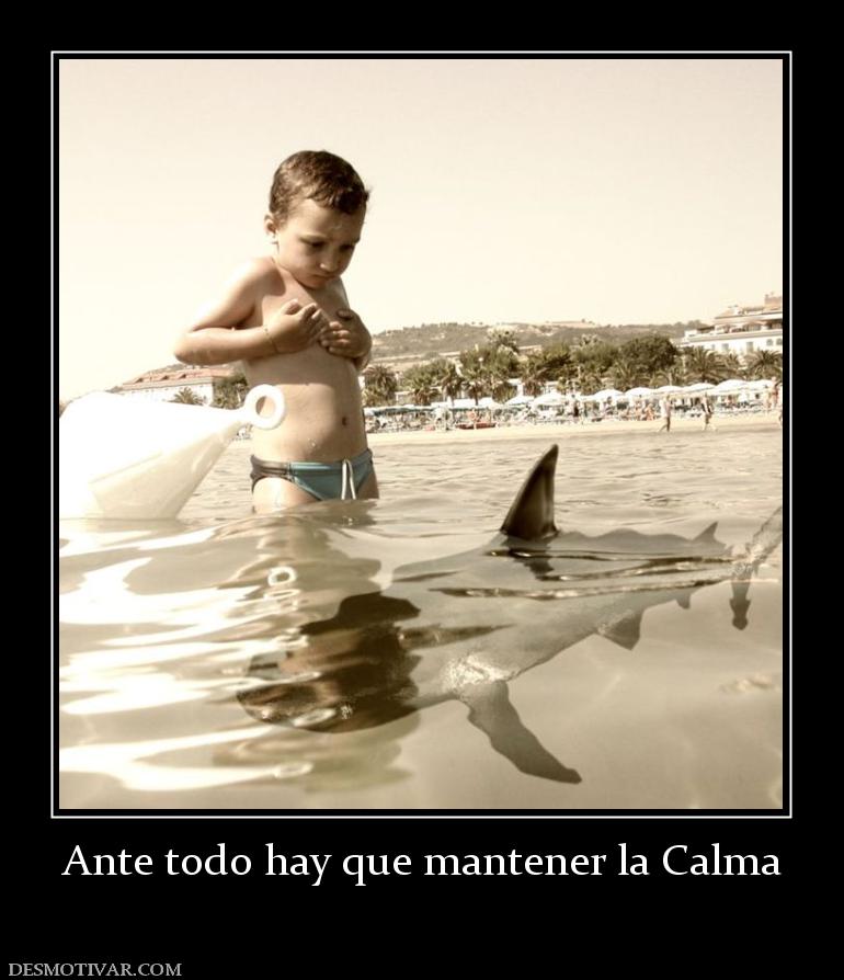 Ante todo hay que mantener la Calma