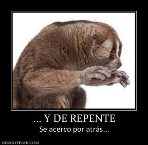 ... Y DE REPENTE Se acerco por atrás...