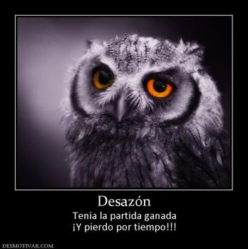 Desazón Tenía la partida ganada ¡Y pierdo por tiempo!!!