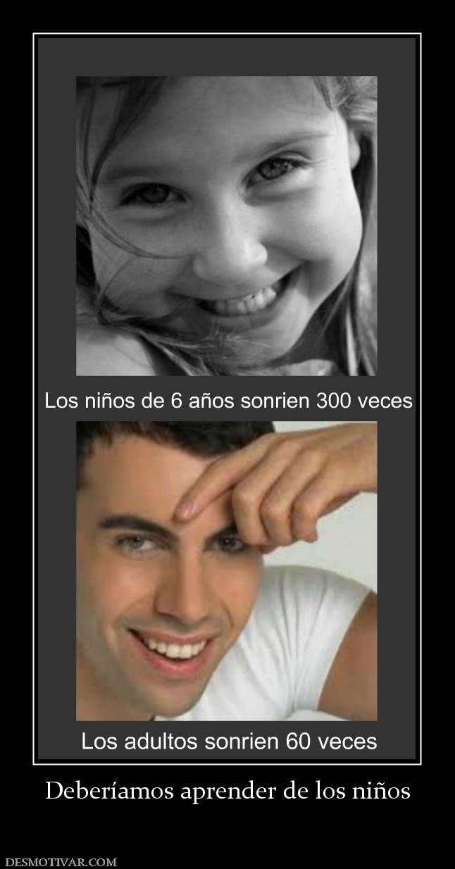 Deberíamos aprender de los niños
