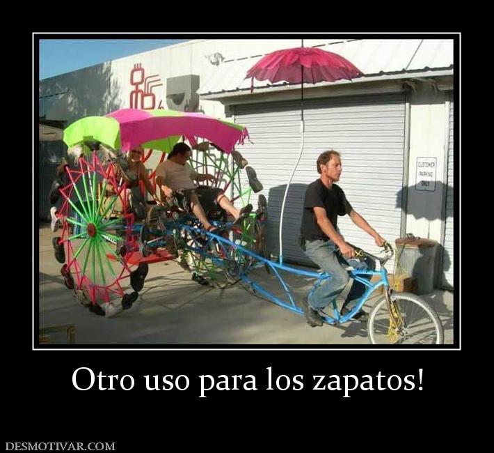 Otro uso para los zapatos!