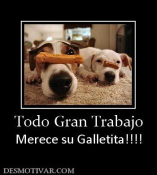 Todo Gran Trabajo Merece su Galletita!!!!