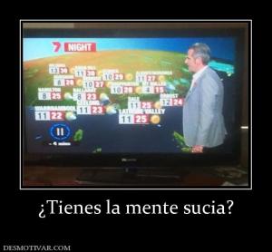 ¿Tienes la mente sucia?