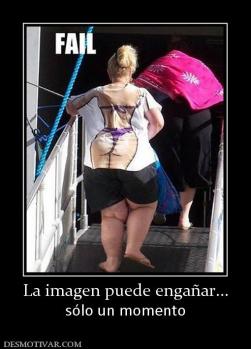 La imagen puede engañar... sólo un momento