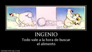 INGENIO Todo vale a la hora de buscar el alimento